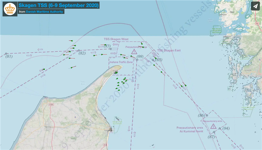 New shipping route from Danish Maritime Authority