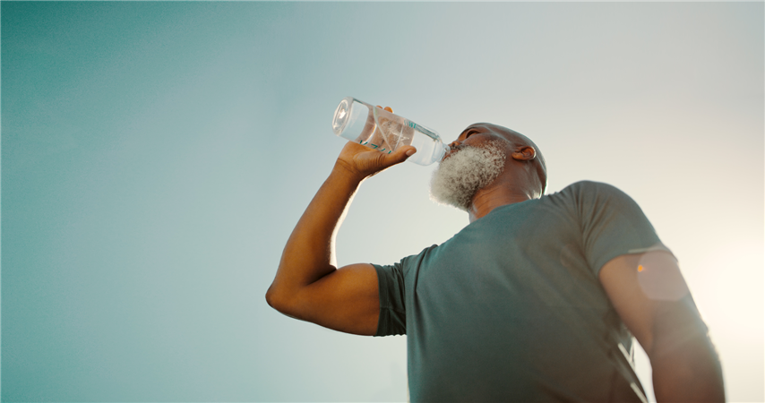 Man drinking water - low res