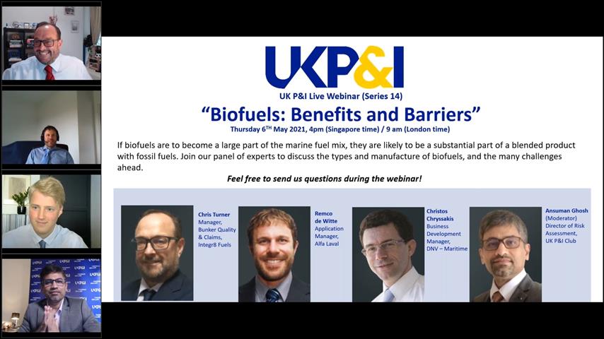 UK PI Club Live Webinar Series 14 Biofuels - Benefits and Barriers