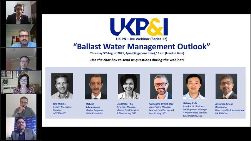 UK PI Club Live Webinar Series 17 Ballast Water Management Outlook