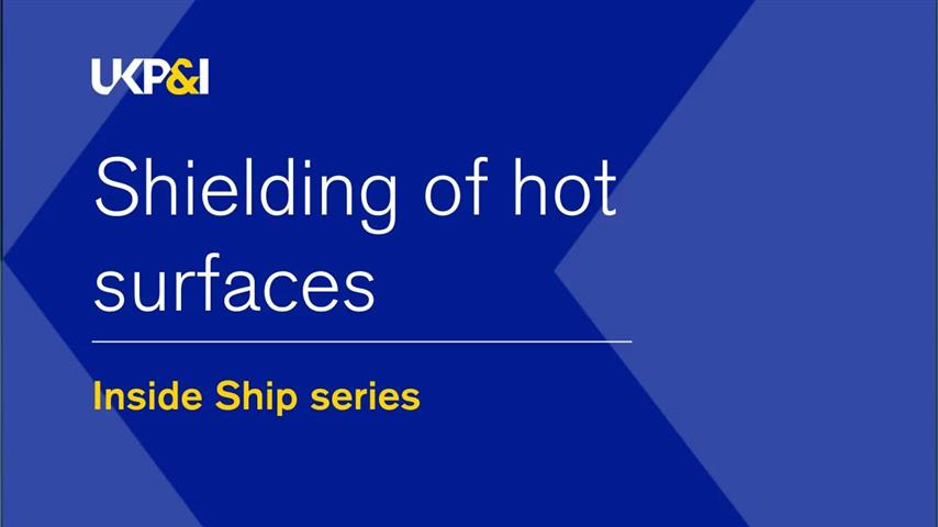Inside Ship: Shielding of hot surfaces